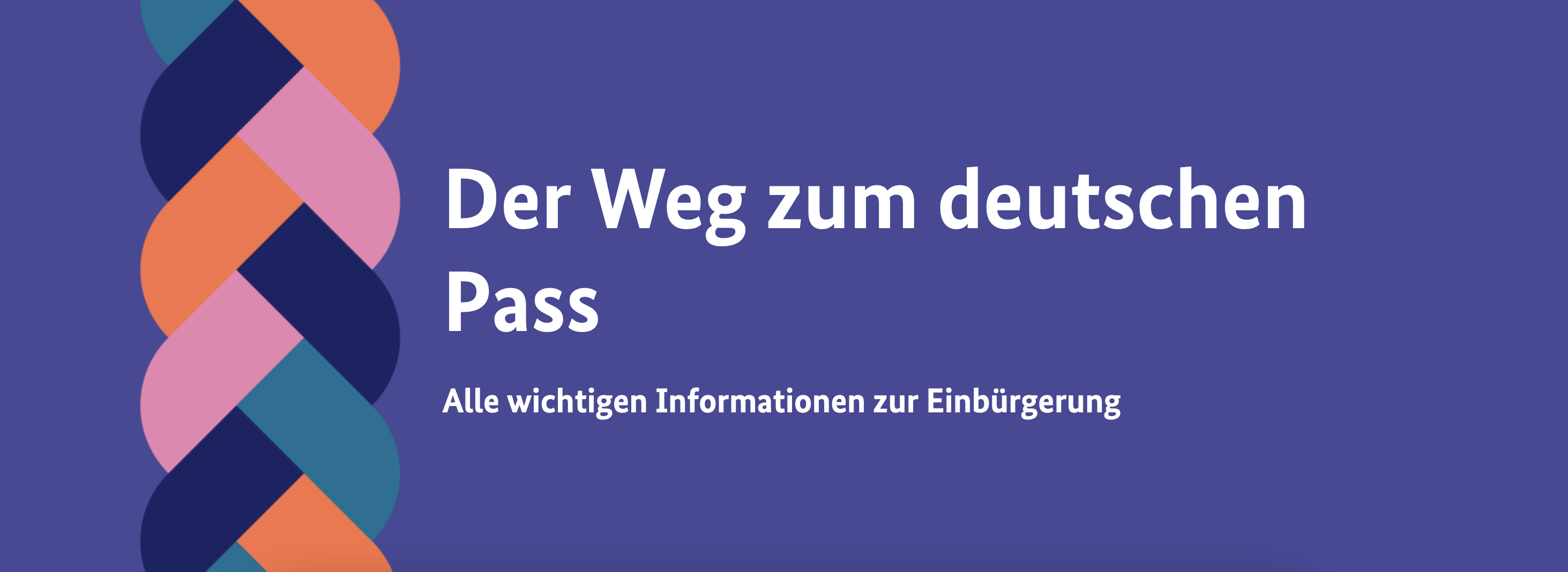Bild eines Seils, das aus mehrfarbigen Teilen geflochten ist. Daneben der Schriftzug 
